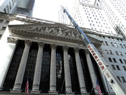 NY Stock Exchange photo shoot for documentary